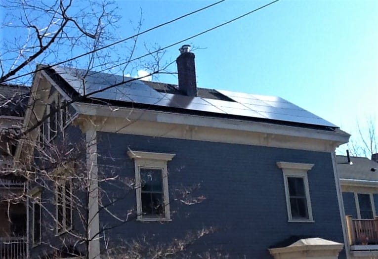 Mt. Pleasant Avenue Solar Installation Photo