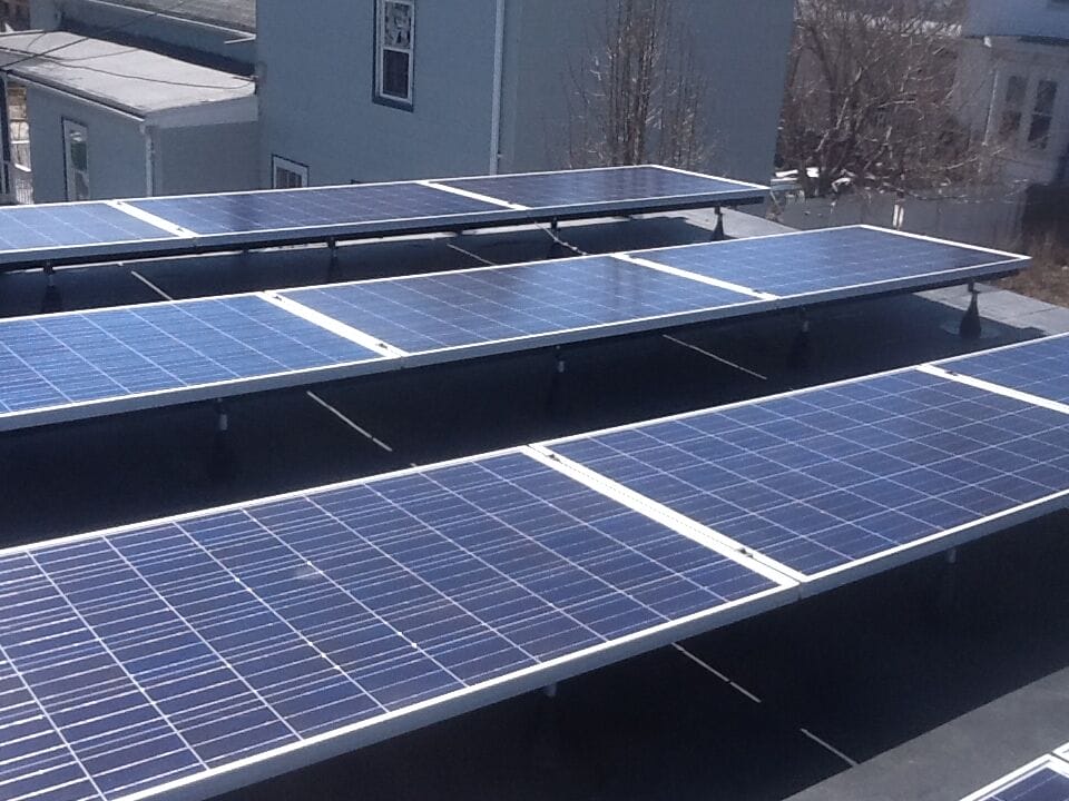 Seaverns Avenue Solar Installation Photo