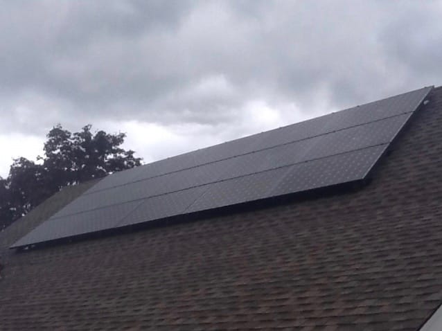 Deerfield Road Solar Installation Photo