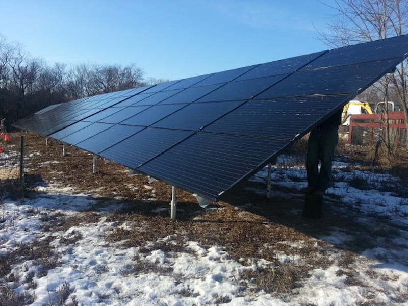 Farm Road Solar Installation Photo