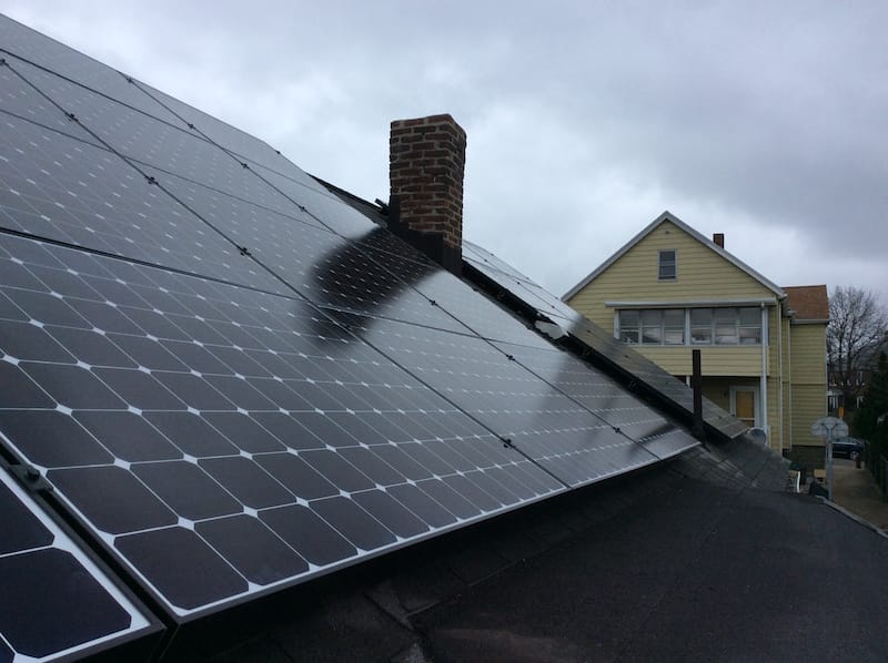 Governor Winthrop Road Solar Installation Photo