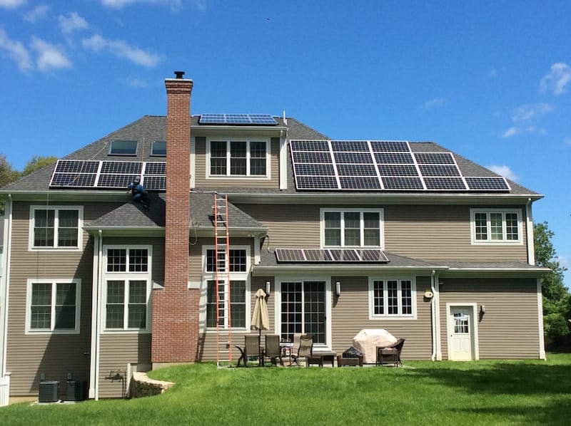 Thayer Lane Solar Installation Photo