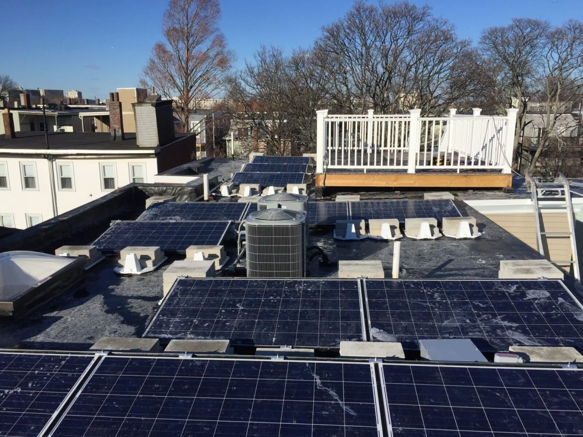 E 5th Street Solar Installation Photo