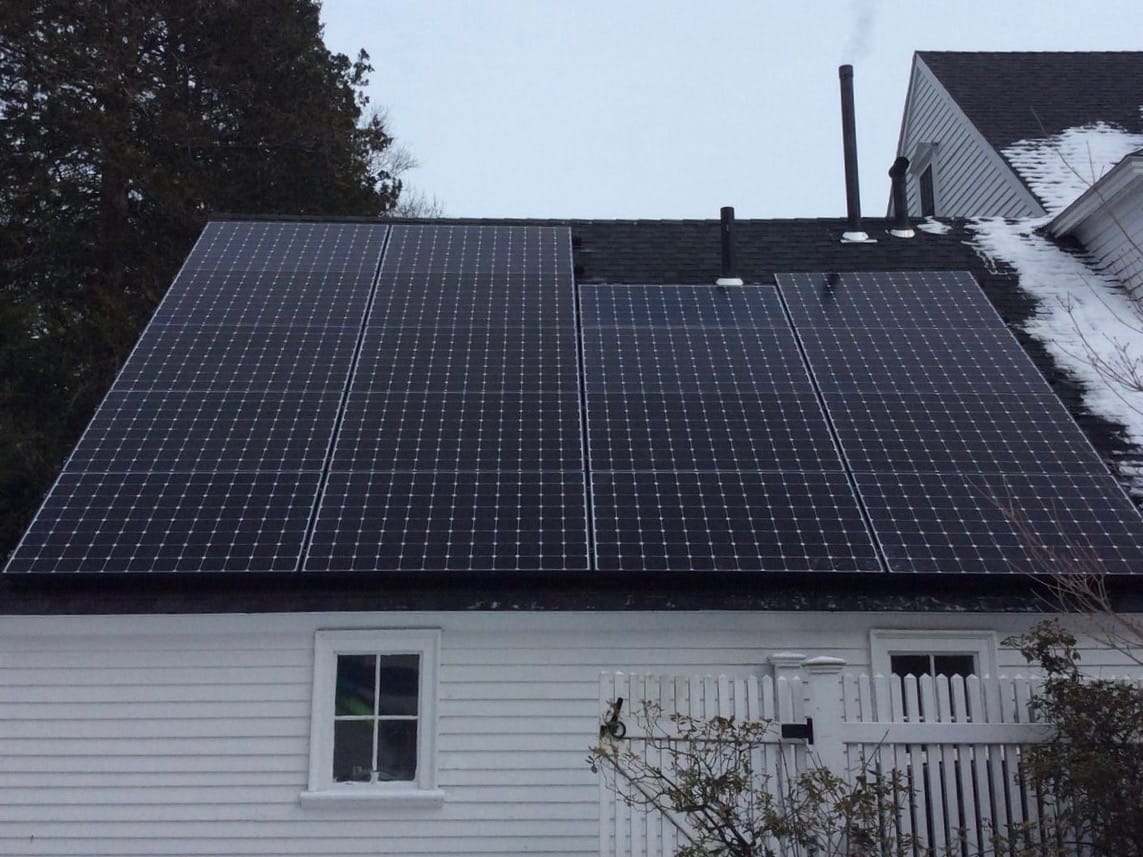 Highland Avenue Solar Installation Photo