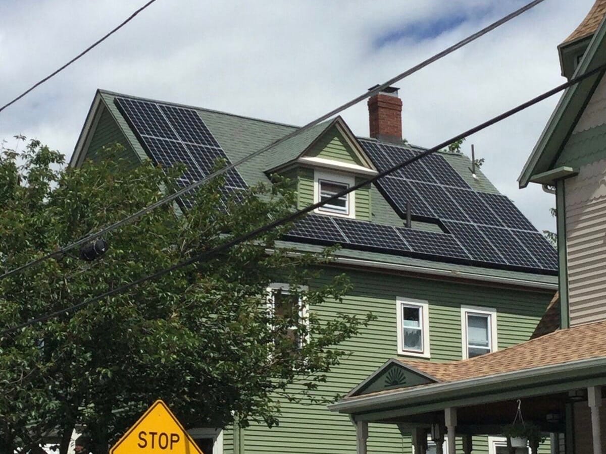 Whittier Street Solar Installation Photo